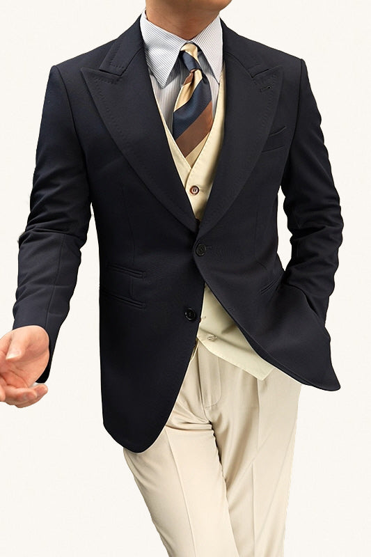 MONSEN Suitory Non-Iron Two-Button Blazer in Performance Blend product image