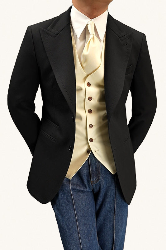 MONSEN Suitory Non-Iron Two-Button Blazer in Performance Blend product image