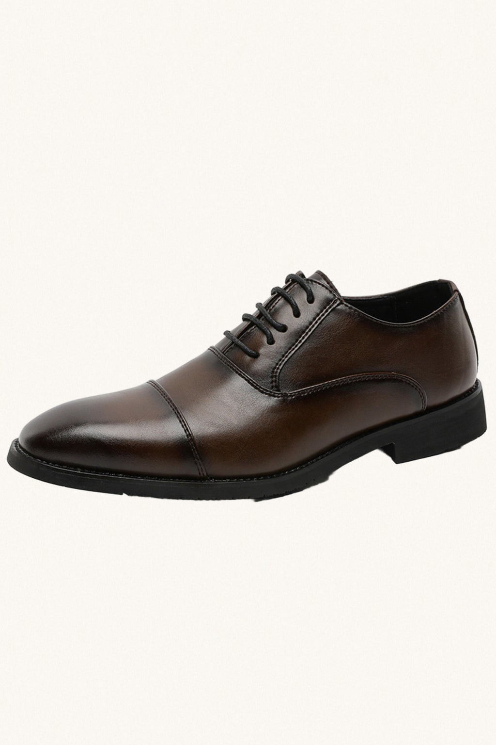 MONSEN Suitory Three-Piece Toe Oxford/Derby Shoes in Leather product image