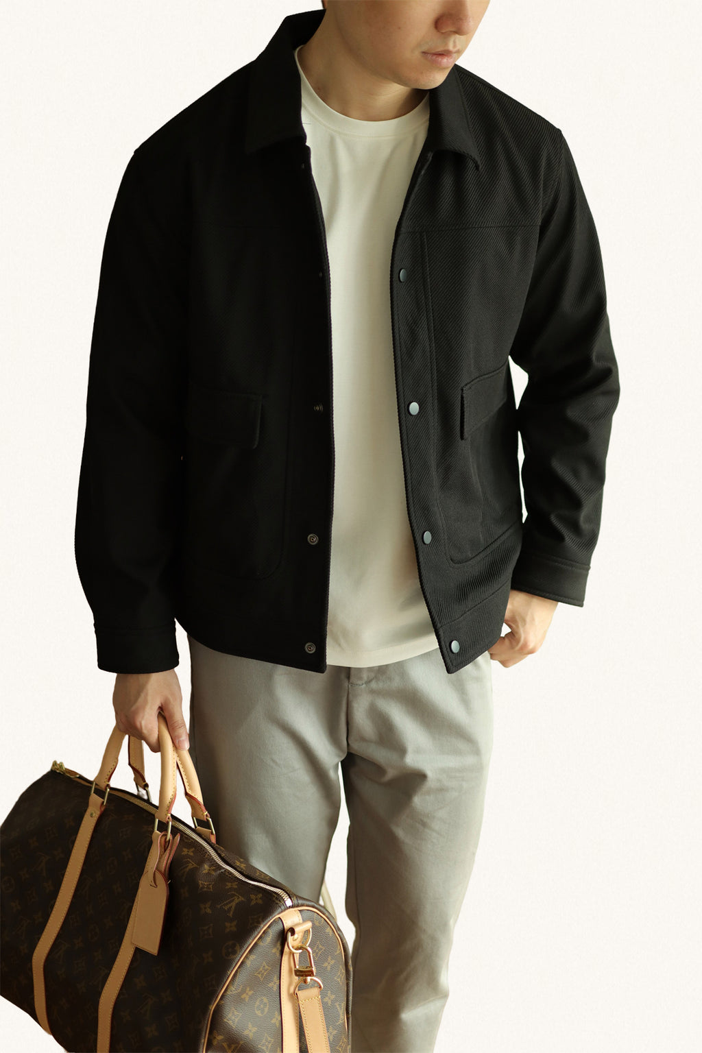 MONSEN Suitory Textured Twill Pocket Work Jacket product image