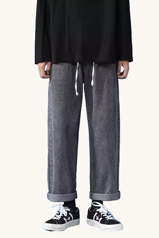 MONSEN Suitory Fleece-Lined Straight-Leg Jeans product image