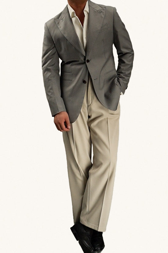 MONSEN Suitory Neapolitan Slim-Fit 2-Piece Suit in Leather product image