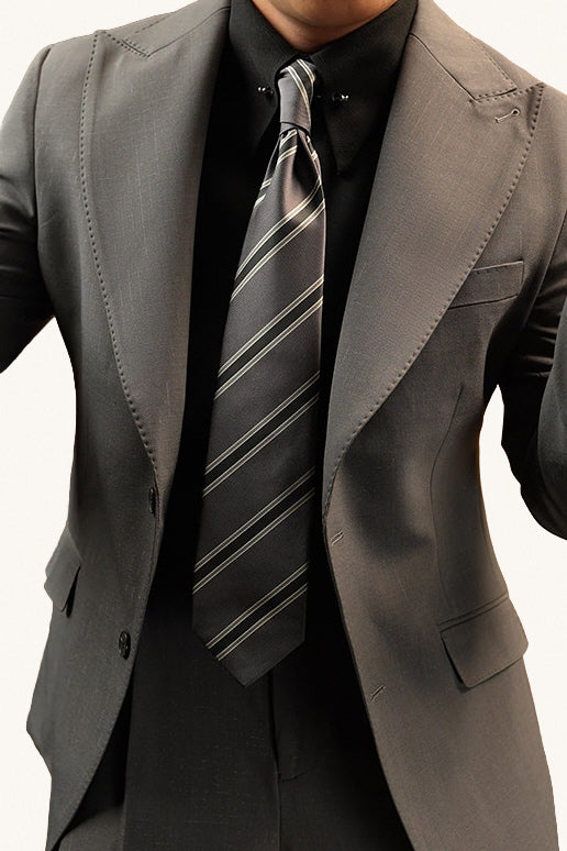 MONSEN Suitory Peak Lapel Formal Business Suit in Performance Blend product image
