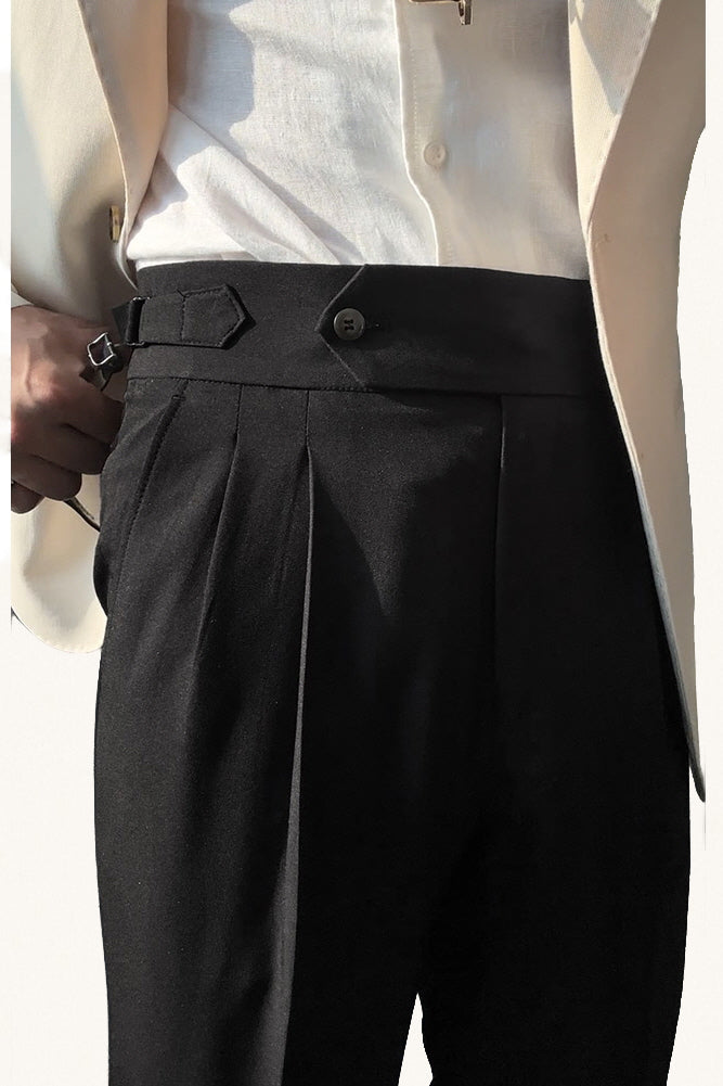 MONSEN Suitory Neapolitan High-Waisted Trousers in Performance Blend product image