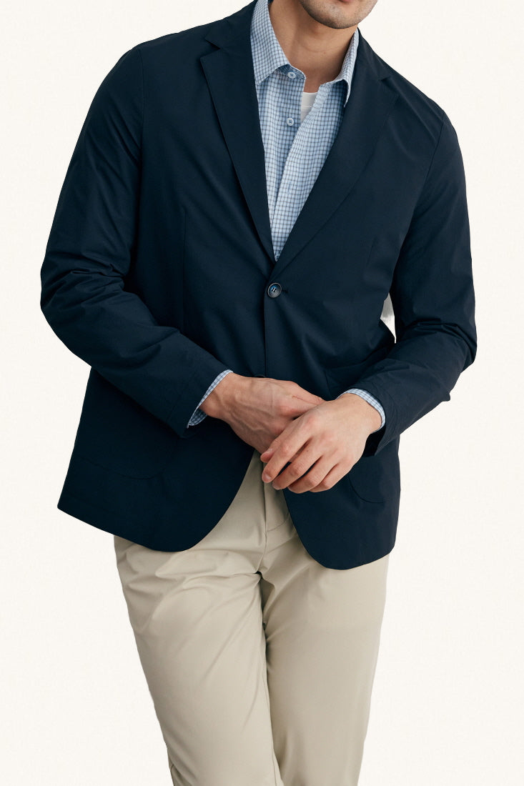 MONSEN Suitory Wrinkle-Resistant, 4-Way Stretch Blazer in Performance Blend product image