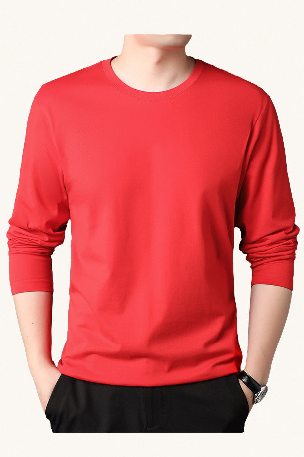 MONSEN Suitory Long Sleeve Crewneck T-Shirt in Cotton product image