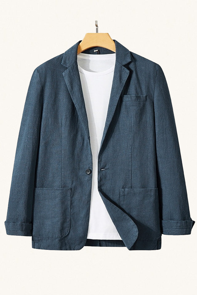 MONSEN Suitory Japanese Style linen-Cotton Suit Jacket product image