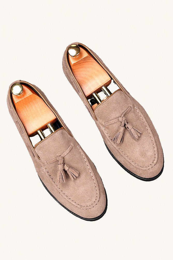 MONSEN Suitory Genuine Suede Tassel Loafers product image
