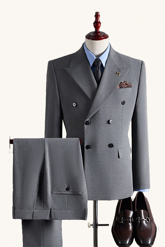 MONSEN Suitory A Refined Double-Breasted Suit in Performance Blend product image