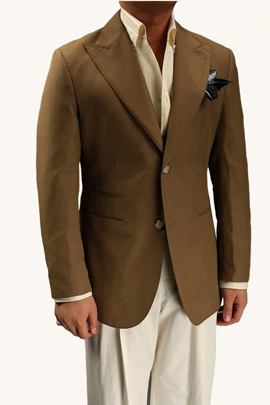 MONSEN Suitory Neapolitan Slim-Fit 2-Piece Suit in Leather product image