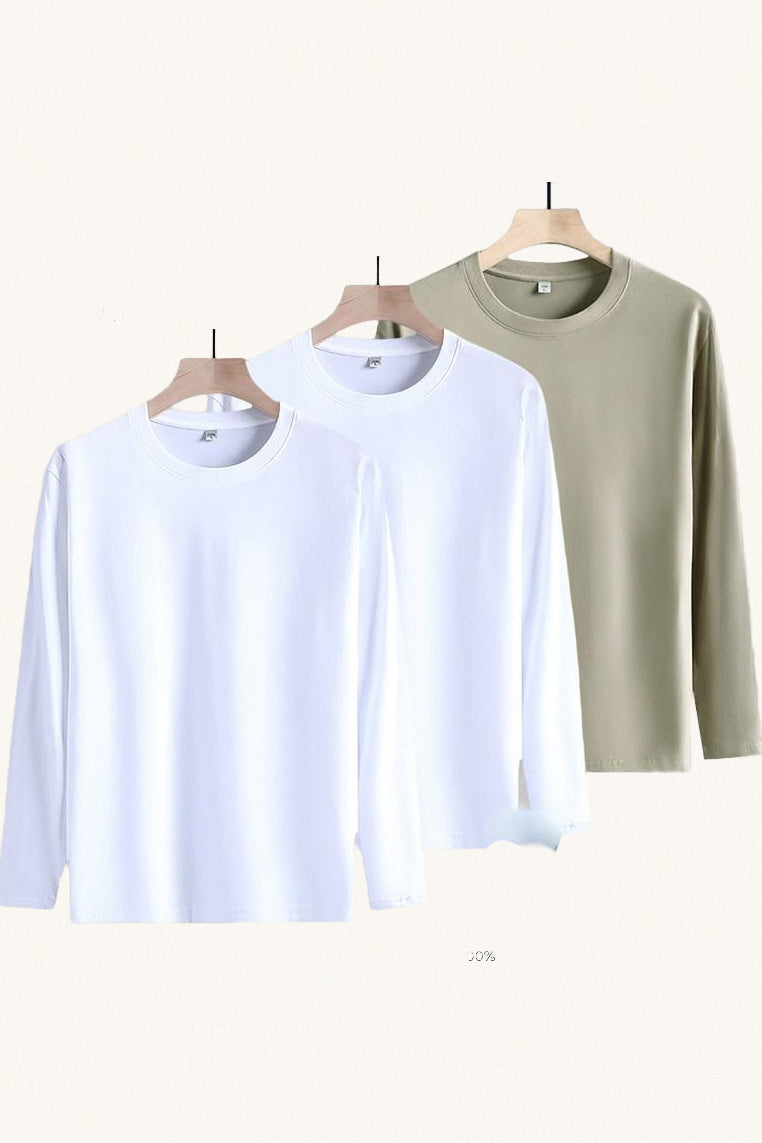 MONSEN Suitory 3-Pack Long-Staple Cotton Crewneck T-Shirt product image