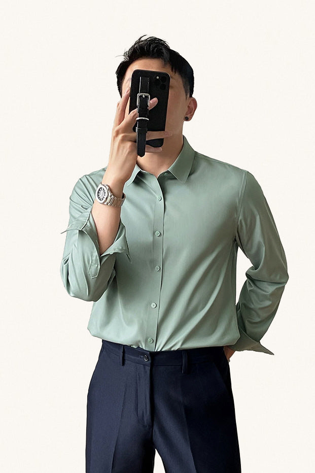 MONSEN Suitory Bamboo-Blend Wrinkle-Free Shirt in Bamboo Blend product image