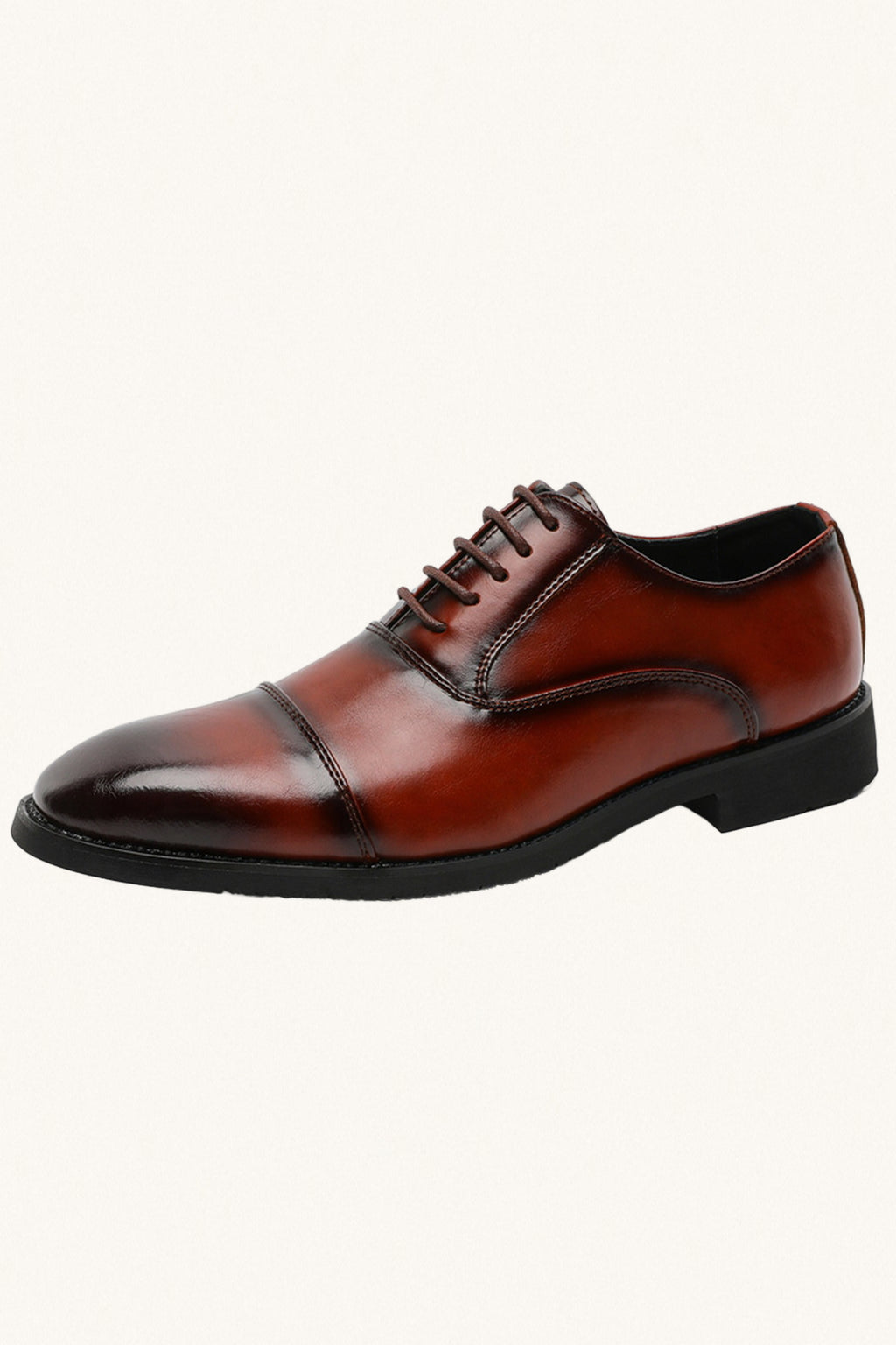MONSEN Suitory Three-Piece Toe Oxford/Derby Shoes in Leather product image