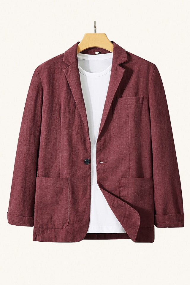 MONSEN Suitory Japanese Style linen-Cotton Suit Jacket product image