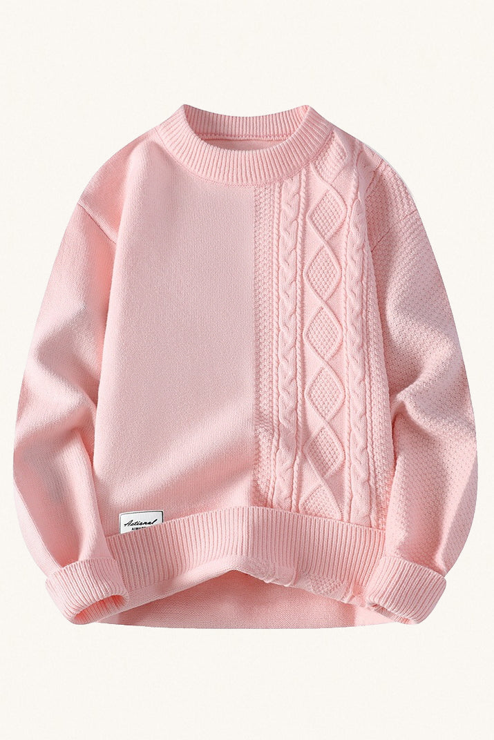 MONSEN Suitory Lazy-Slim Cable Sweater in Performance Blend product image