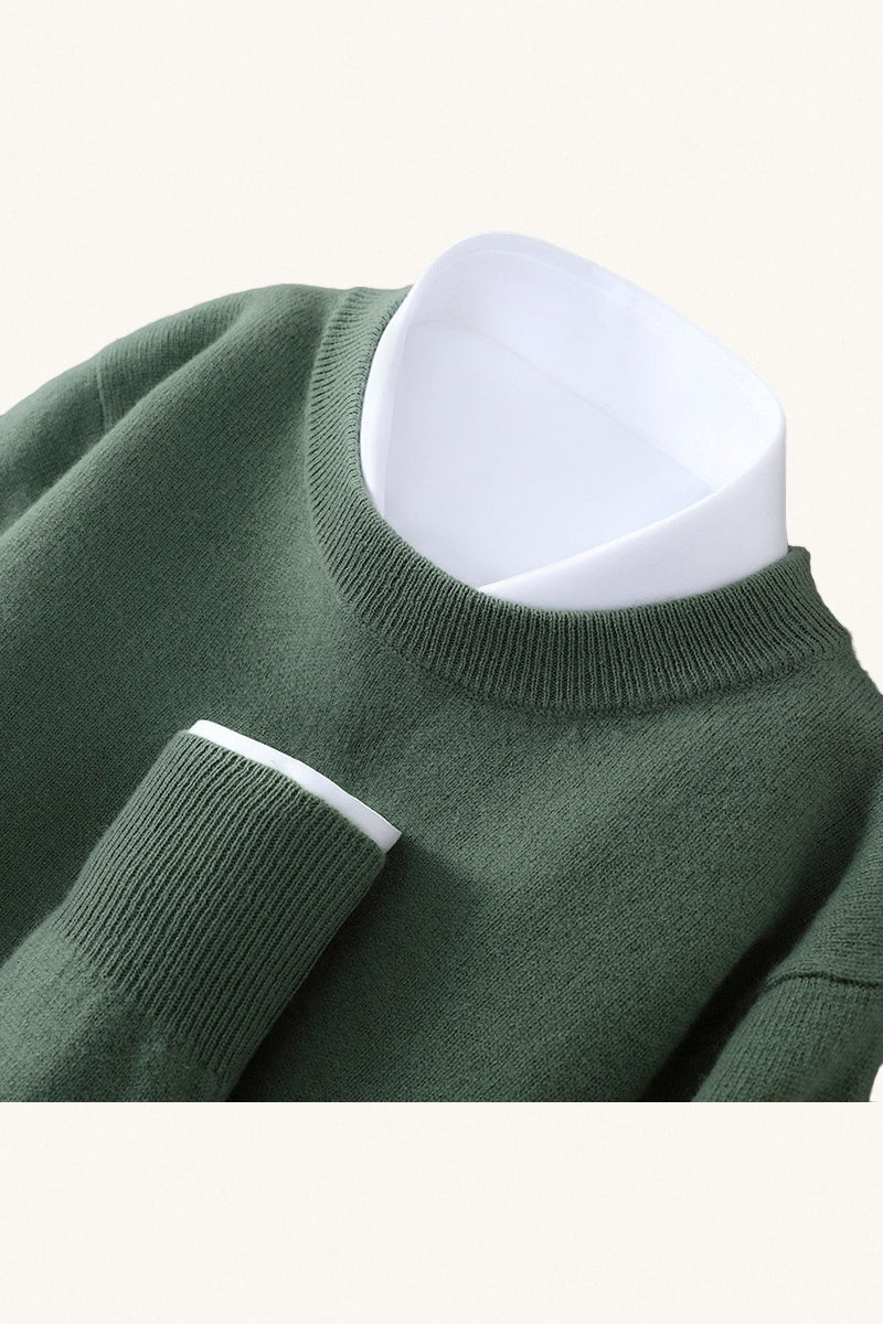 MONSEN Suitory 100% Wool Crewneck Sweater product image
