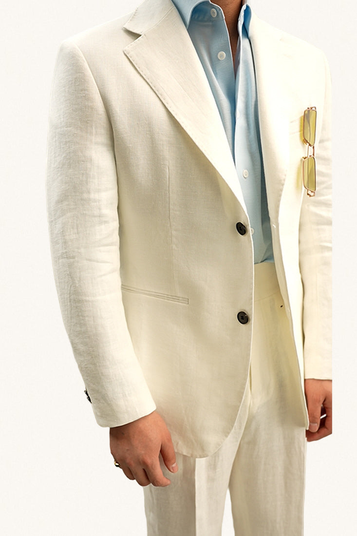 MONSEN Suitory Half-Lined 100% Linen Suit product image