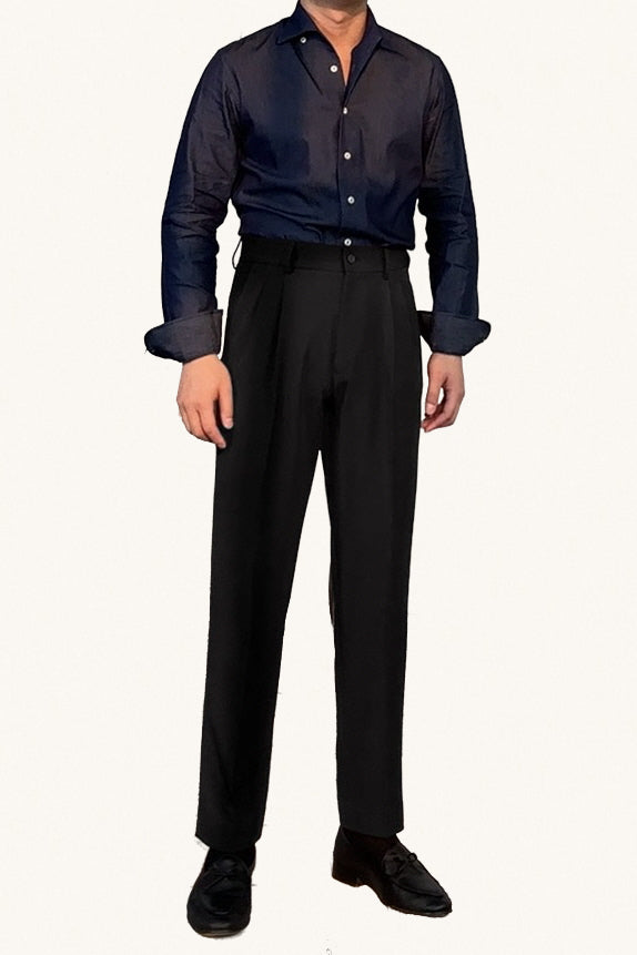 MONSEN Suitory Wrinkle-Resistant Textured Trousers in Performance Blend product image