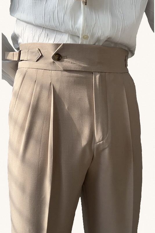 MONSEN Suitory Neapolitan High-Waisted Trousers in Performance Blend product image