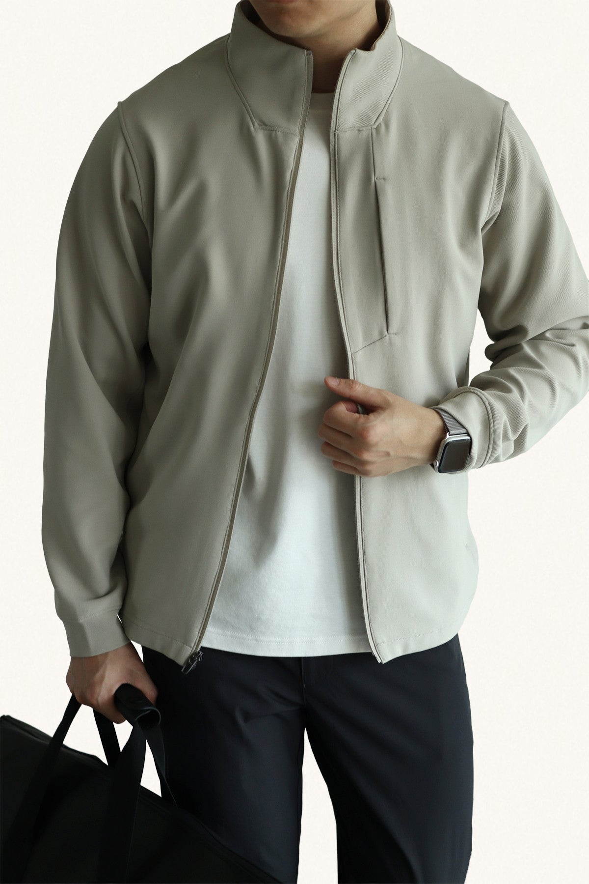 MONSEN Suitory 4-Way Stretch Stand-Collar Outerwear Jacket in Performance Blend product image