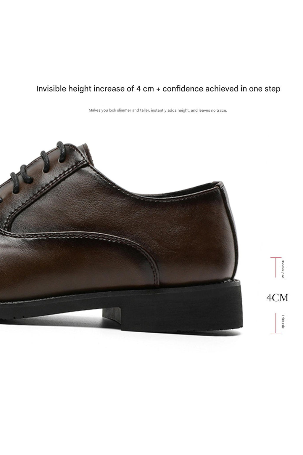 MONSEN Suitory Three-Piece Toe Oxford/Derby Shoes in Leather product image