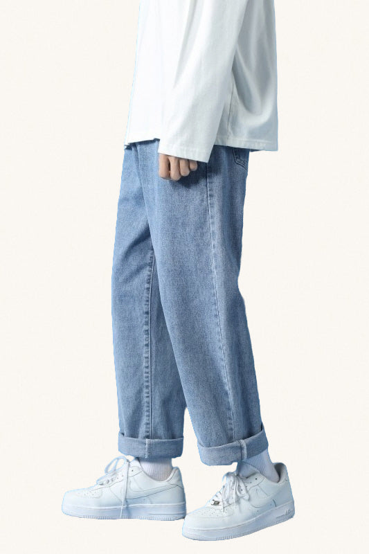 MONSEN Suitory Fleece-Lined Straight-Leg Jeans product image