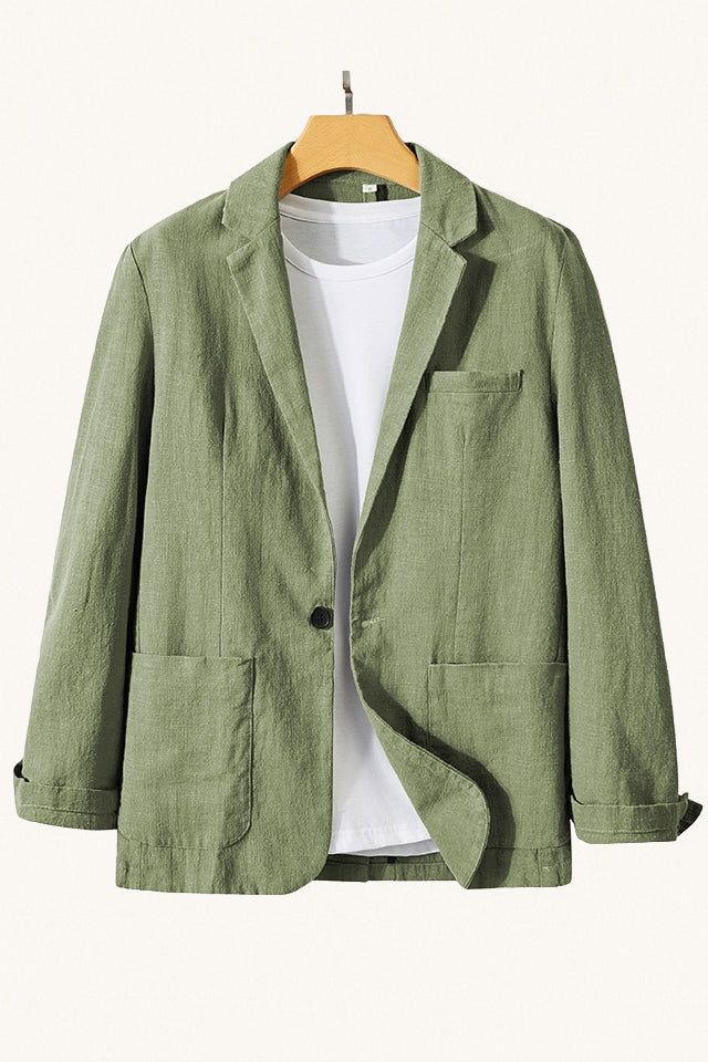 MONSEN Suitory Japanese Style linen-Cotton Suit Jacket product image