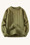 MONSEN Suitory Lazy-Slim Cable Sweater in Performance Blend product image