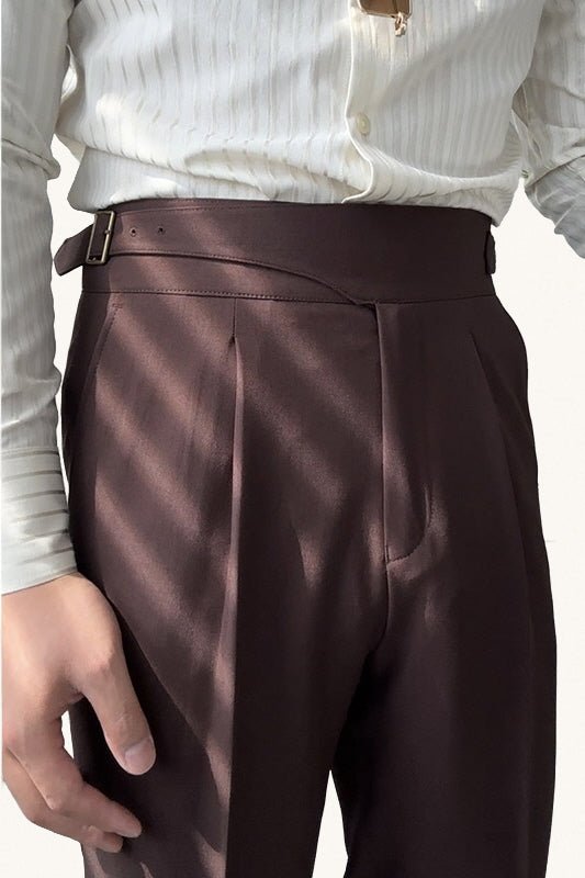 MONSEN Suitory High-Waisted Straight Trousers in Performance Blend product image