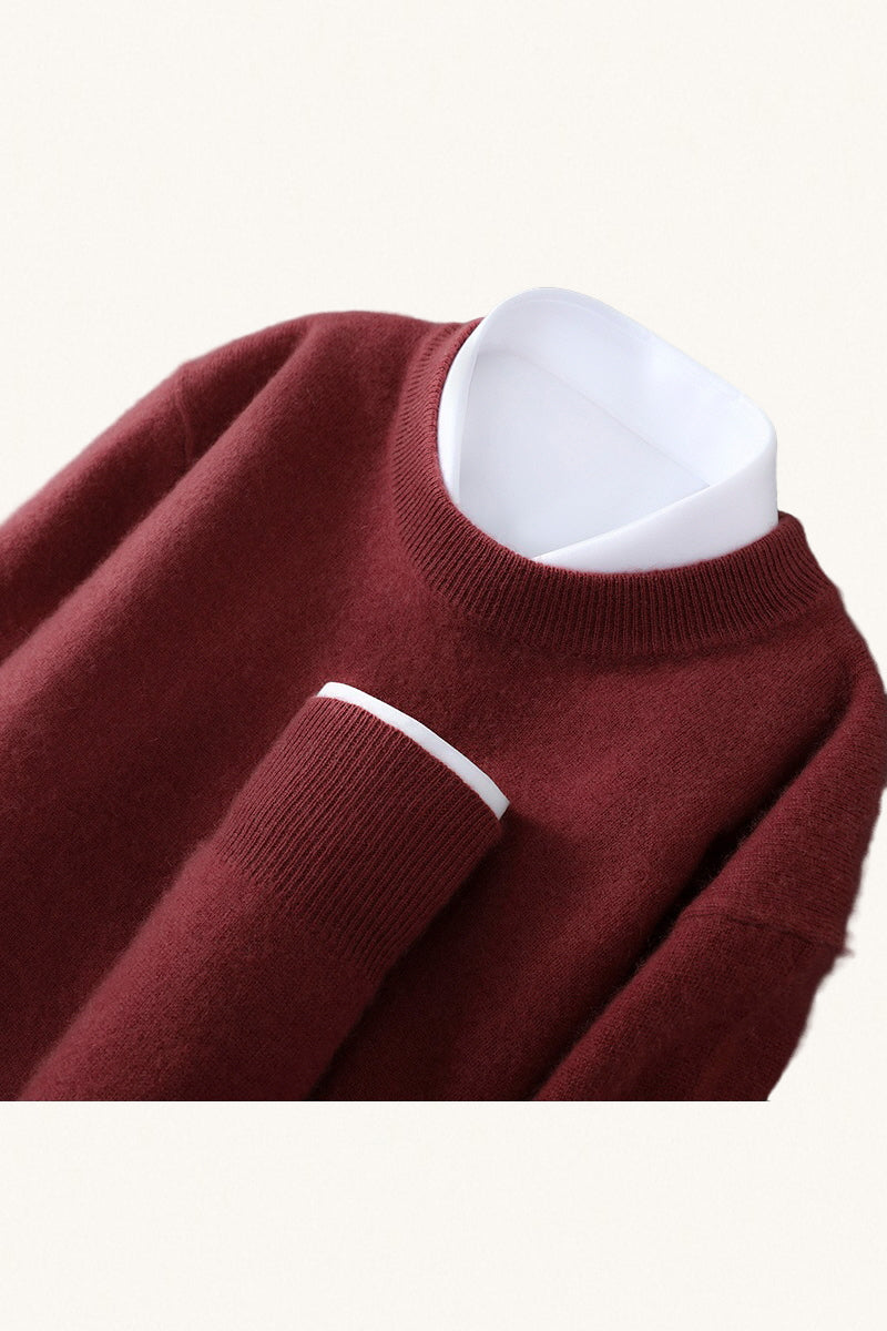 MONSEN Suitory 100% Wool Crewneck Sweater product image