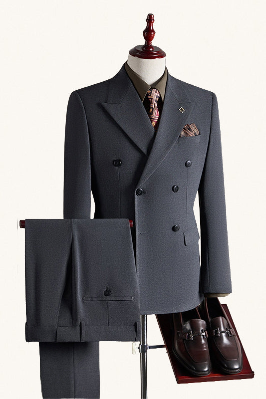MONSEN Suitory A Refined Double-Breasted Suit in Performance Blend product image