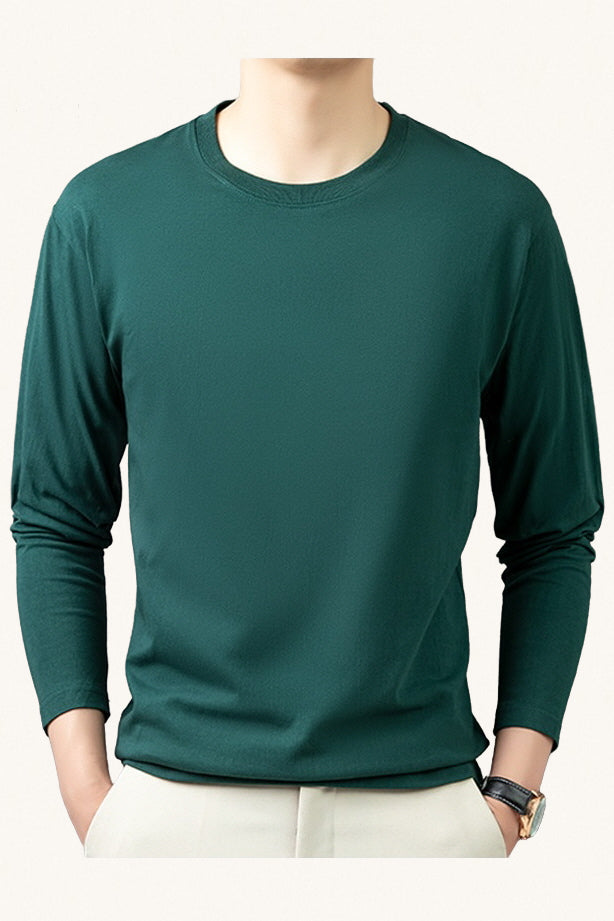 MONSEN Suitory Long Sleeve Crewneck T-Shirt in Cotton product image