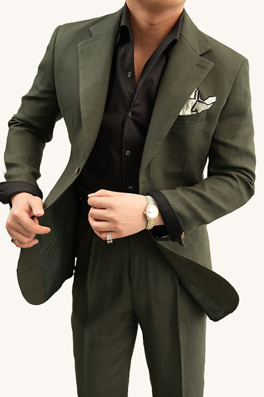 MONSEN Suitory 100% Linen Half-Lined Suit product image
