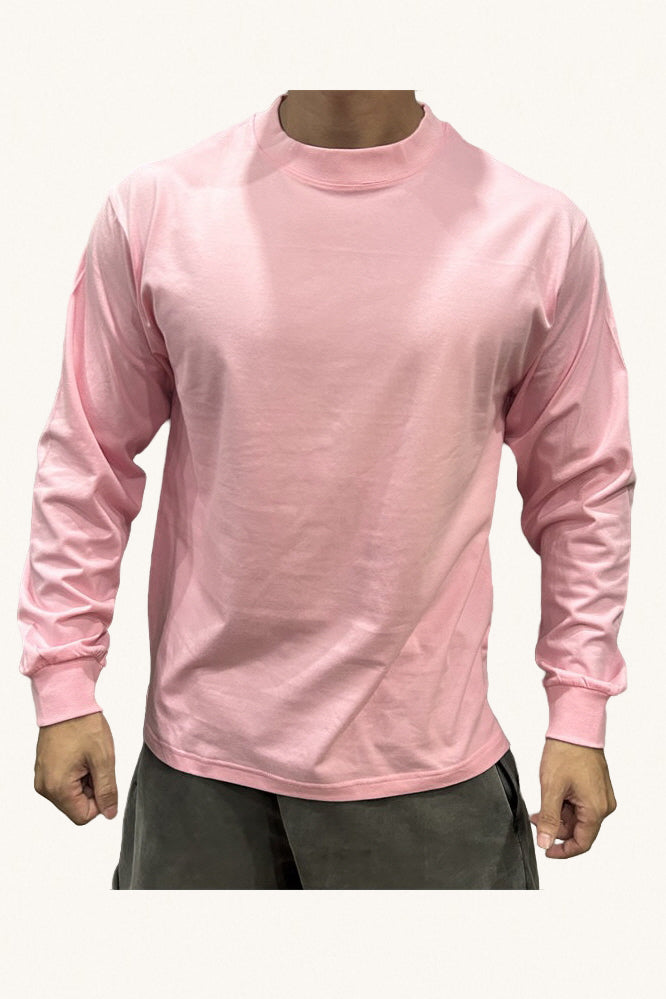 MONSEN Suitory Cotton Long Sleeve Crewneck T-Shirt product image
