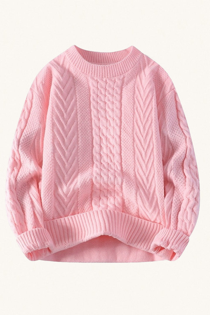 MONSEN Suitory Lazy-Slim Cable Sweater in Performance Blend product image