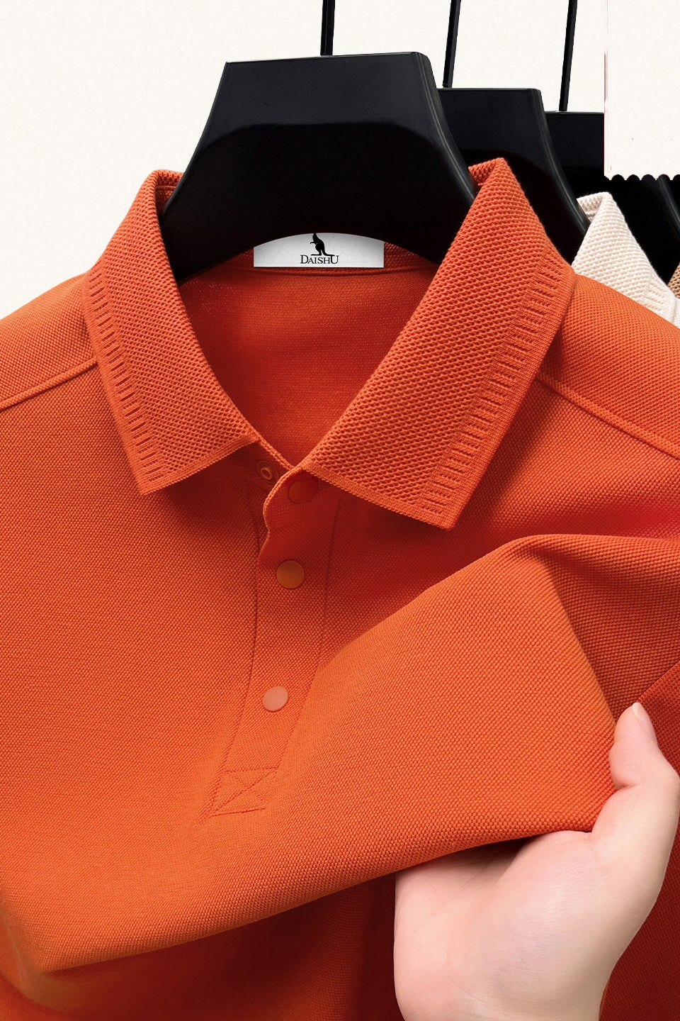 MONSEN Suitory Cotton-Blend Long-Sleeve Polo product image