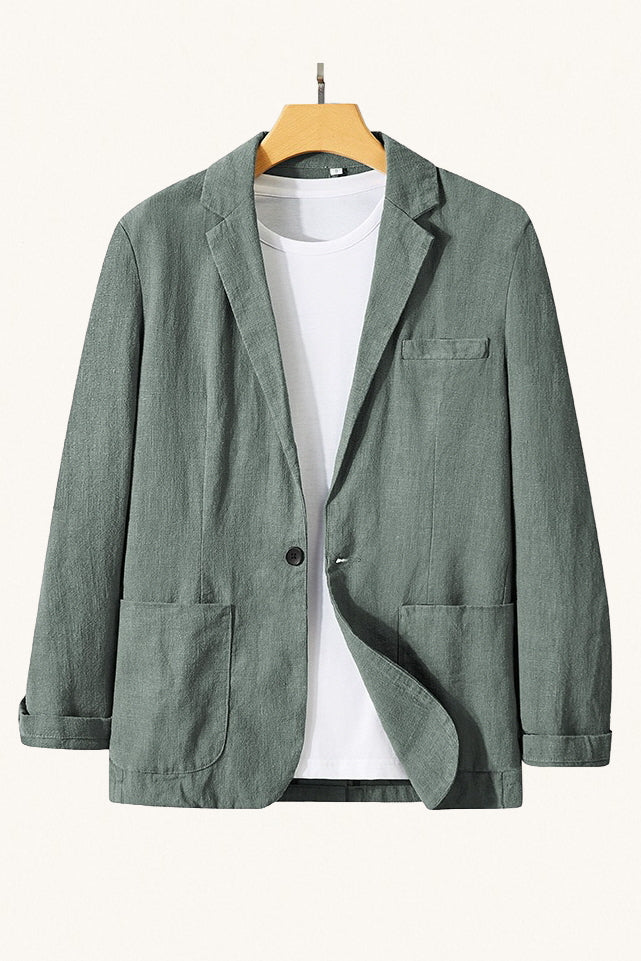 MONSEN Suitory Japanese Style linen-Cotton Suit Jacket product image