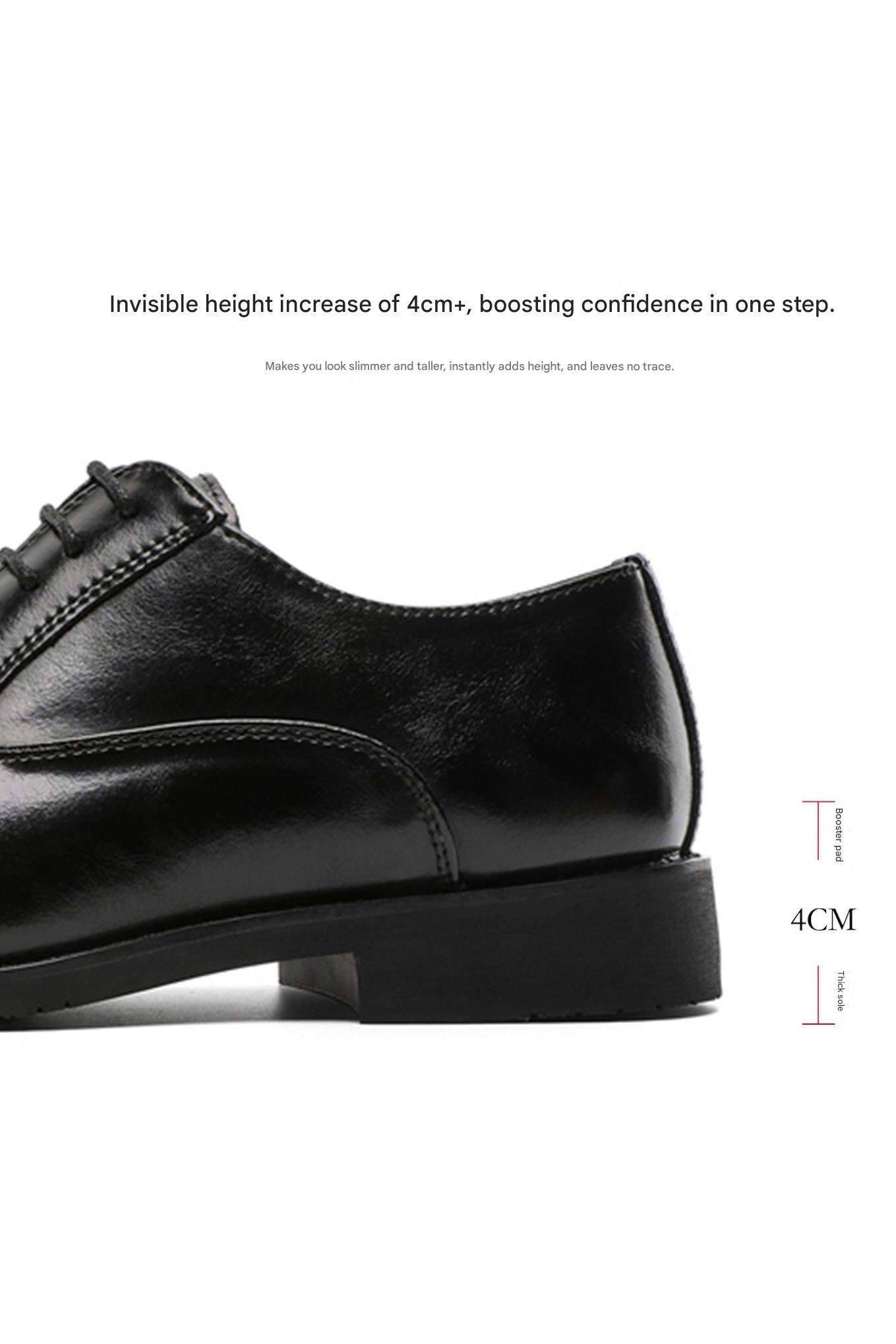 MONSEN Suitory Three-Piece Toe Oxford/Derby Shoes in Leather product image