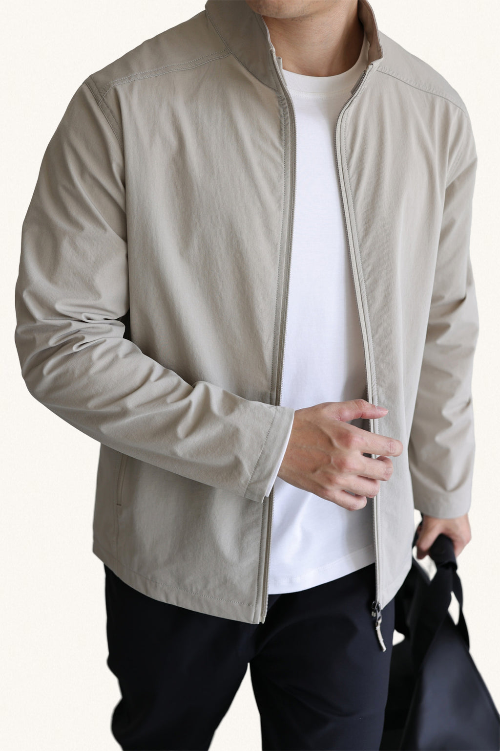 MONSEN Suitory Woven Quick-Dry 4-Way Stretch Outerwear Jacket in Denim product image