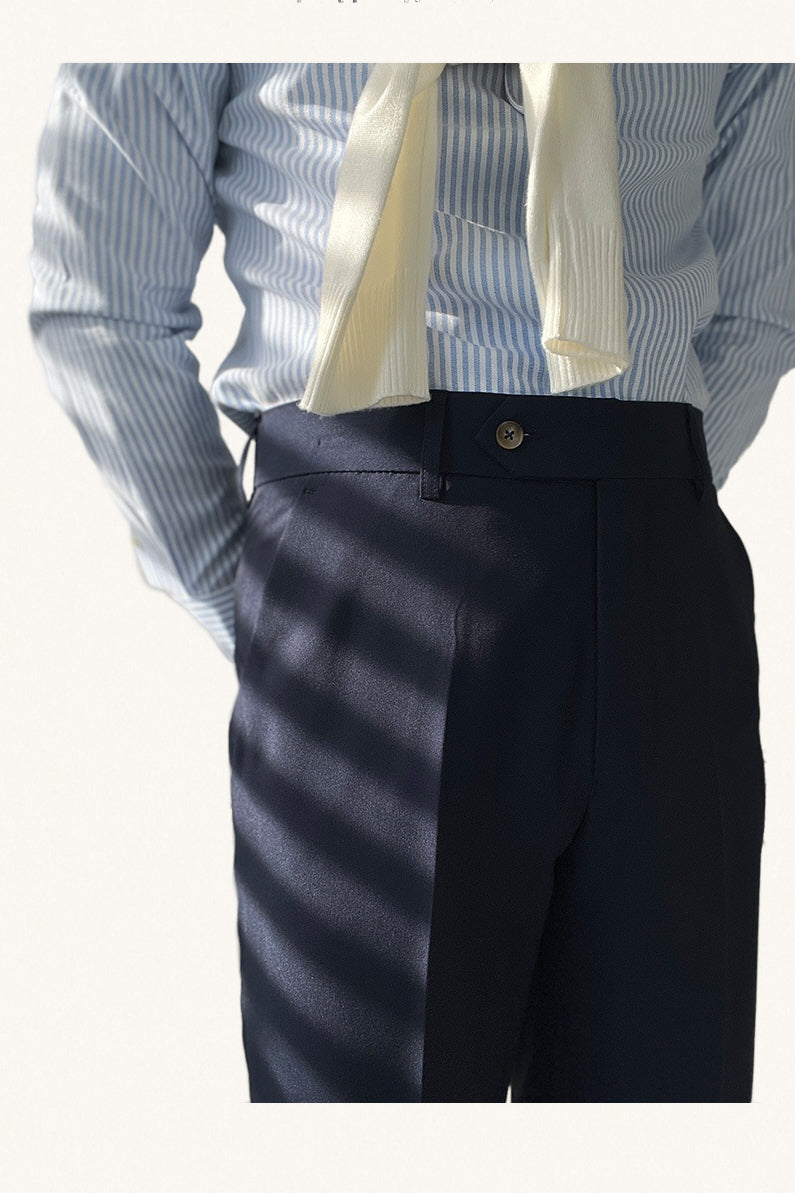 MONSEN Suitory Neapolitan High-Waist Straight Trousers in Performance Blend product image