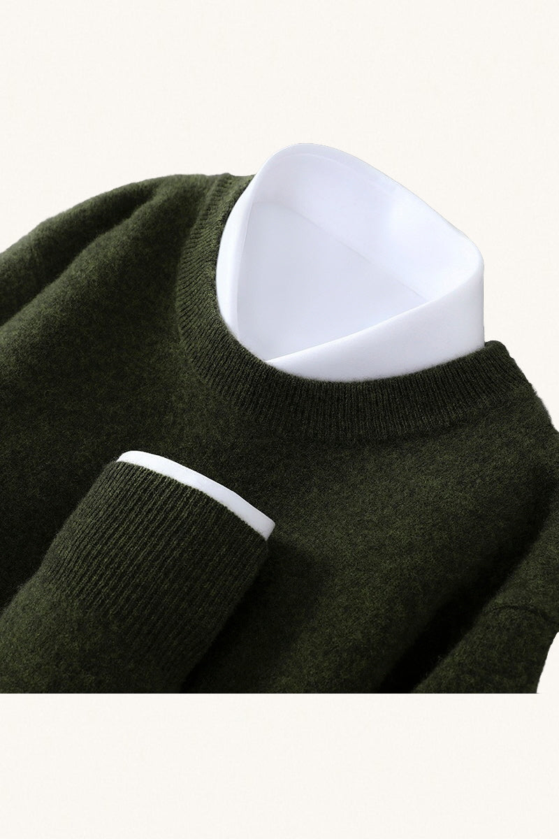 MONSEN Suitory 100% Wool Crewneck Sweater product image