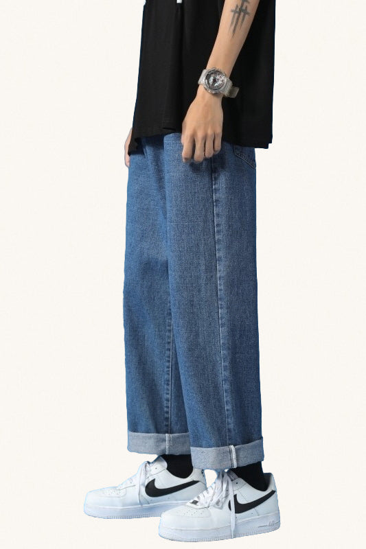 MONSEN Suitory Fleece-Lined Straight-Leg Jeans product image