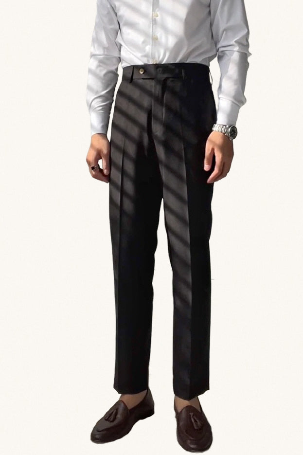 MONSEN Suitory Neapolitan High-Waist Straight Trousers in Performance Blend product image