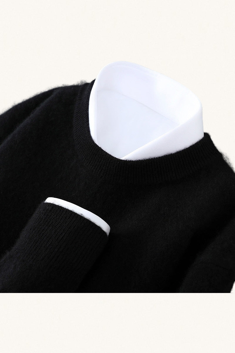 MONSEN Suitory 100% Wool Crewneck Sweater product image