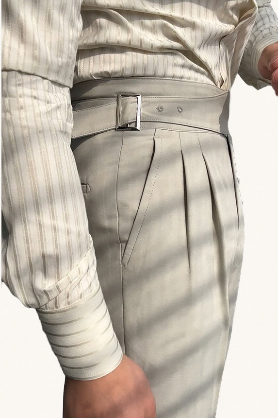 MONSEN Suitory Neapolitan High-Waisted Trousers in Performance Blend product image