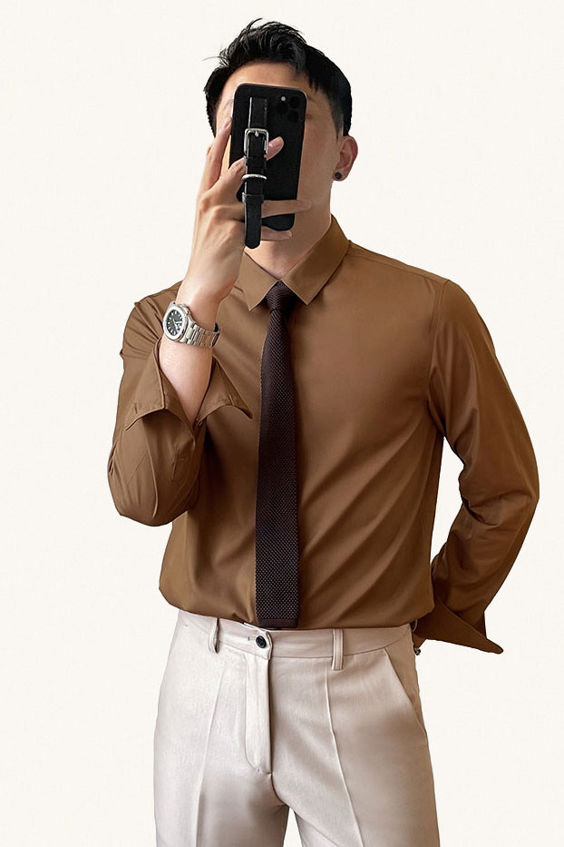 MONSEN Suitory Bamboo-Blend Wrinkle-Free Shirt in Bamboo Blend product image