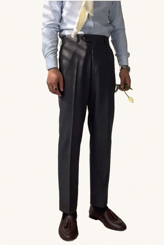MONSEN Suitory Neapolitan High-Waist Straight Trousers in Performance Blend product image