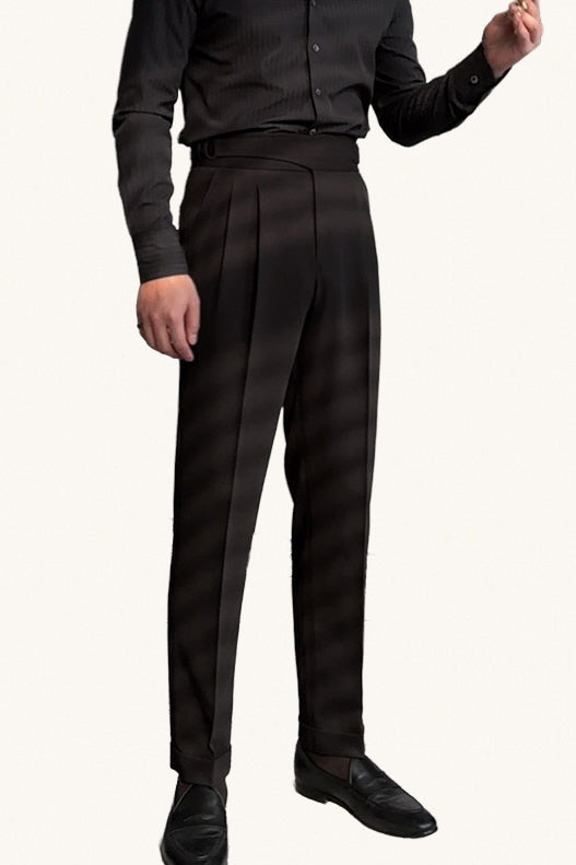 MONSEN Suitory Neapolitan High-Waisted Trousers in Performance Blend product image