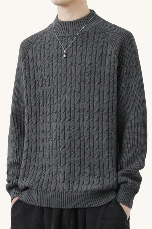 MONSEN Suitory Cotton Turtleneck Stretch Sweater product image