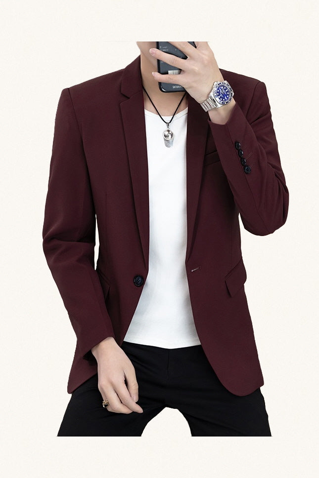 MONSEN Suitory Non-Iron Korean Slim Blazer in Performance Blend product image